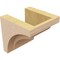 Ekena Millwork 5"W x 5"D x 5"H Wide Helena Rough Cedar Woodgrain TimberThane Corbel, Primed Tan CORUR05X05X05HELRCPR - alternate 4